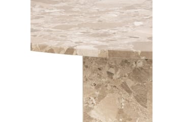 Prisa Runt Matbord i Marmor Sten 130 cm - Beige - Möbler - Bord & matgrupp - Matbord & köksbord