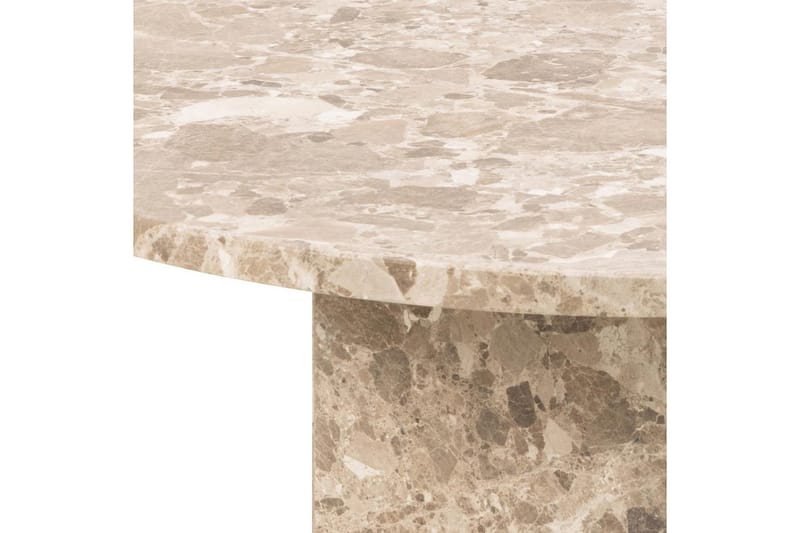 Prisa Runt Soffbord i Marmor Sten 80 cm - Beige - Möbler - Bord & matgrupp - Soffbord