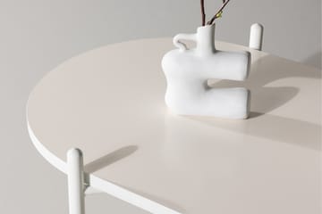Pueblo 65,5 cm Ovalt Soffbord i Ljust Trä - Vit - Möbler - Bord & matgrupp - Soffbord