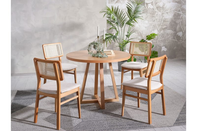 Puffin Matbord 100 cm Rund - Natur - Möbler - Bord & matgrupp - Matbord & köksbord