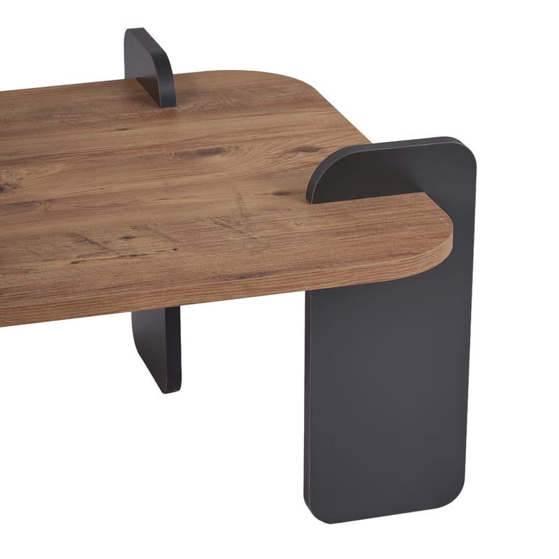 Qalen Soffbord 120 cm - Atlantisk furu och antracit - Möbler - Bord & matgrupp - Soffbord