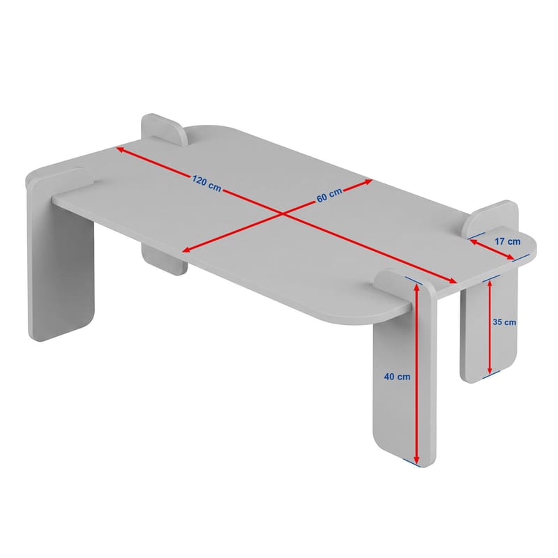 Qalen Soffbord 120 cm - Atlantisk furu och antracit - Möbler - Bord & matgrupp - Soffbord