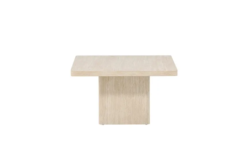 Qvart Kvadratiskt Soffbord i Sten - Beige - Möbler - Bord & matgrupp - Soffbord
