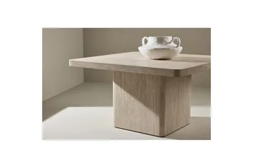 Qvart Kvadratiskt Soffbord i Sten - Beige - Möbler - Bord & matgrupp - Soffbord