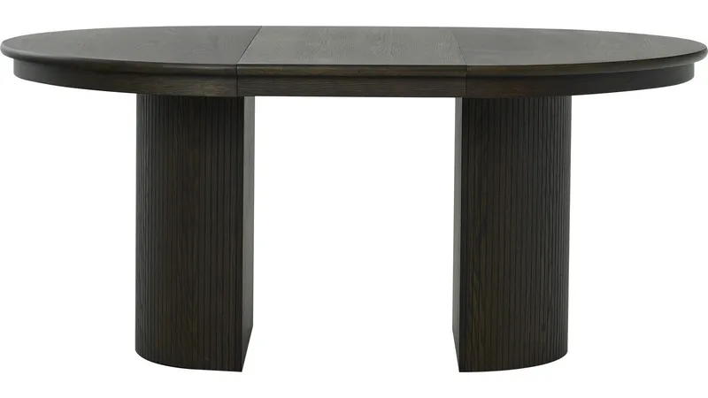 Råvika Matbord Förlängningsbar Rund 120-220 cm - Brun - Möbler - Bord & matgrupp - Matbord & köksbord