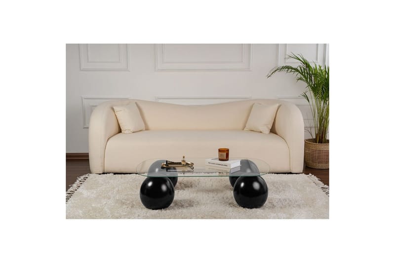 Ranni Soffbord 118 cm - Svart/Vit - Möbler - Bord & matgrupp - Soffbord