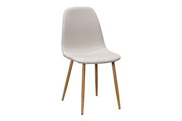 Ratliff Matbord 180 cm Förlängningsbart med illäggsskiva +  6 st Nibe stol beige med ek ben - Vit/Beige - Möbler - Bord & matgrupp - Matgrupp