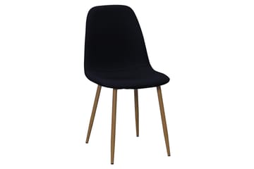 Ratliff Matbord 180 cm Förlängningsbart med illäggsskiva +  6 st Nibe stol svart med ek ben - Vit/Svart - Möbler - Bord & matgrupp - Matgrupp
