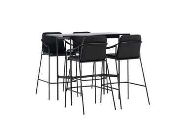 Rax Matgrupp 120 cm Rektangulär med 4 Tvist stolar - Svart - Möbler - Bord & matgrupp - Matgrupp