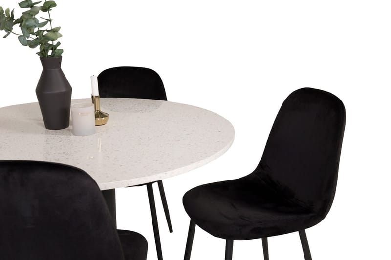 Razzia Matbord 106 cm med 4 Polar Köksstol - Möbler - Bord & matgrupp - Matgrupp