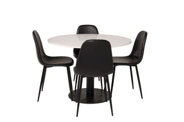 Razzia Matbord 106 cm med 4 Polar Köksstol - Möbler - Bord & matgrupp - Matgrupp
