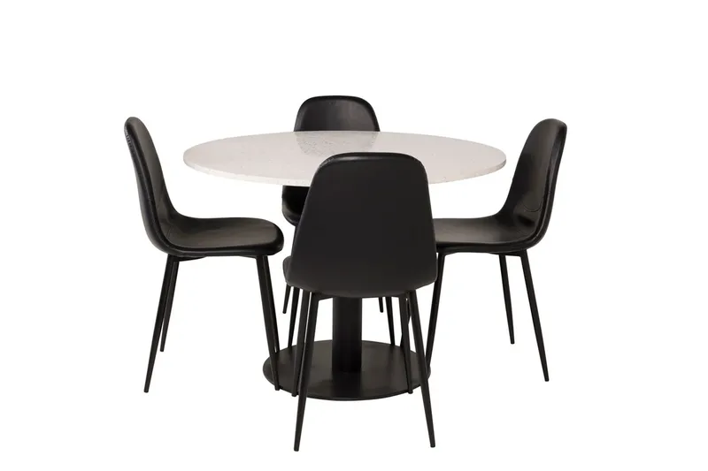Razzia Matbord 106 cm med 4 Polar Köksstol