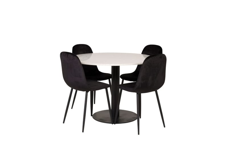 Razzia Matbord 106 cm med 4 Polar Köksstol