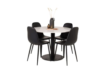 Razzia Matbord 106 cm med 4 Polar Köksstol - Möbler - Bord & matgrupp - Matgrupp