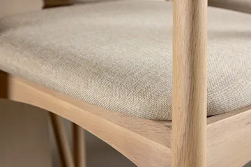 Rektangulär Matgrupp Tyresö 220 cm med 6 Ven Stolar - Natur/whitewash - Möbler - Bord & matgrupp - Matgrupp