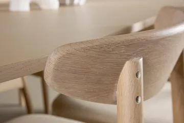 Rektangulär Matgrupp Tyresö 220 cm med 6 Ven Stolar - Natur/whitewash - Möbler - Bord & matgrupp - Matgrupp