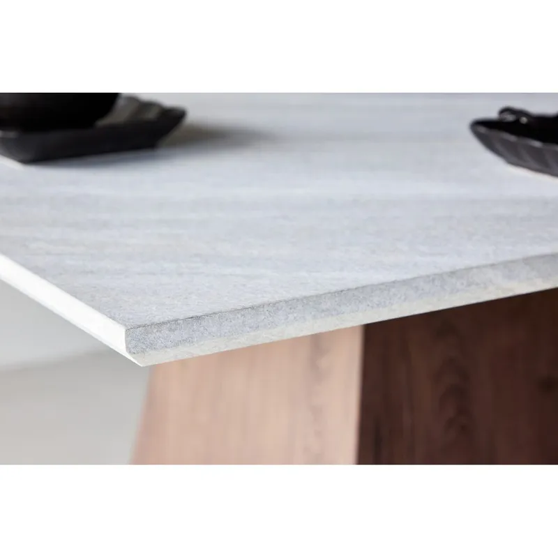 Rektangulärt matbord Cael - Ljusgrå - Möbler - Bord & matgrupp - Matbord & köksbord