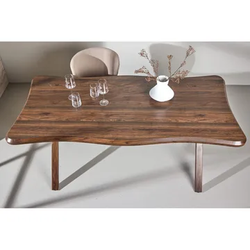 Rektangulärt matbord Fiona - Valnöt - Möbler - Bord & matgrupp - Matbord & köksbord