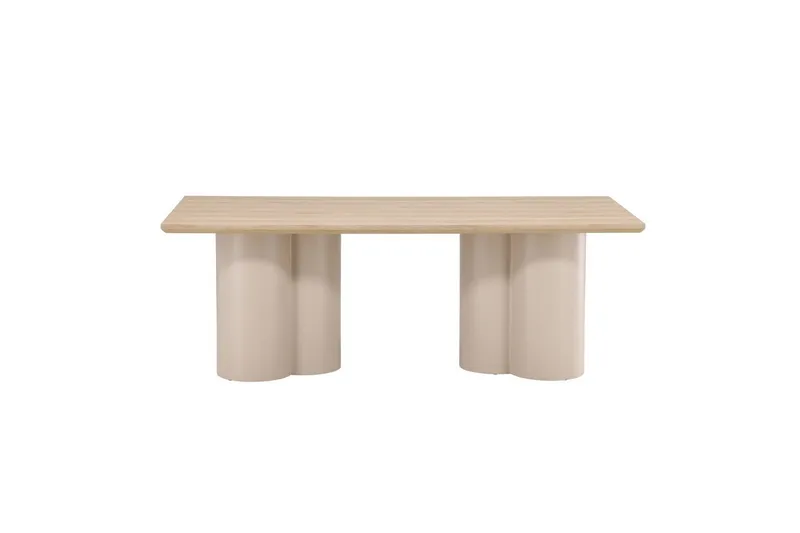 Rektangulärt matbord Olivia, Beige, 210x100x75