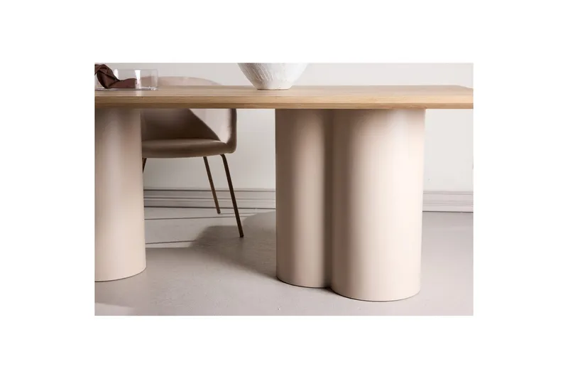 Rektangulärt matbord Olivia - Beige, 210x100x75 - Möbler - Bord & matgrupp - Matbord & köksbord