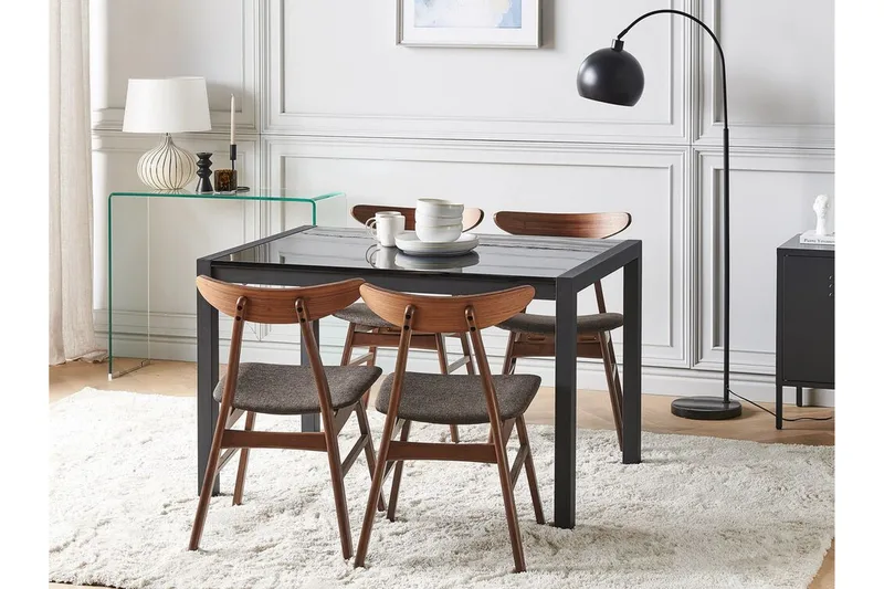 Renton Matbord Förlängningsbart 120-160x80 cm - Svart - Möbler - Bord & matgrupp - Matbord & köksbord