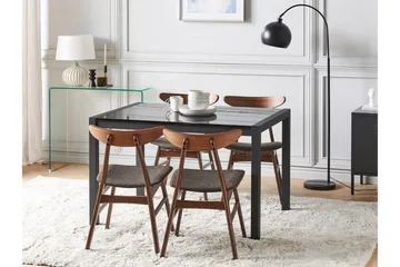 Renton Matbord Förlängningsbart 120-160x80 cm - Svart - Möbler - Bord & matgrupp - Matbord & köksbord