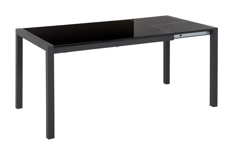 Renton Matbord Förlängningsbart 120-160x80 cm, Svart