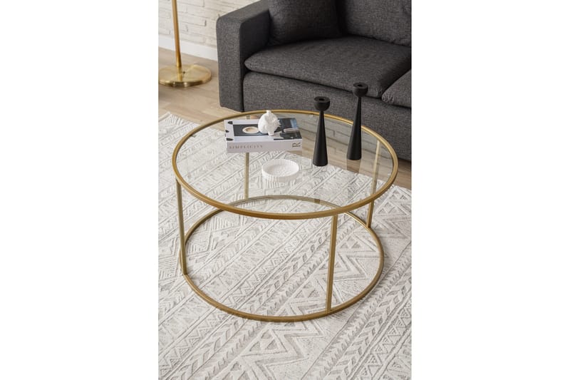 Retzow Soffbord 80 cm - Guld - Möbler - Bord & matgrupp - Soffbord