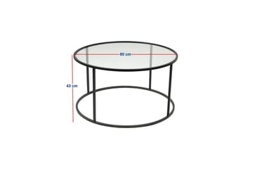 Retzow Soffbord 80 cm - Svart - Möbler - Bord & matgrupp - Soffbord