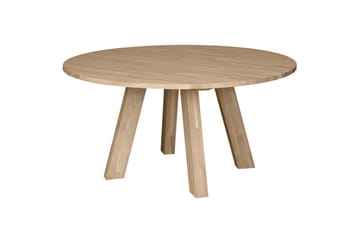 Rhonda Runt Matbord 150 cm med Ekskiva - Beige - Möbler - Bord & matgrupp - Matbord & köksbord