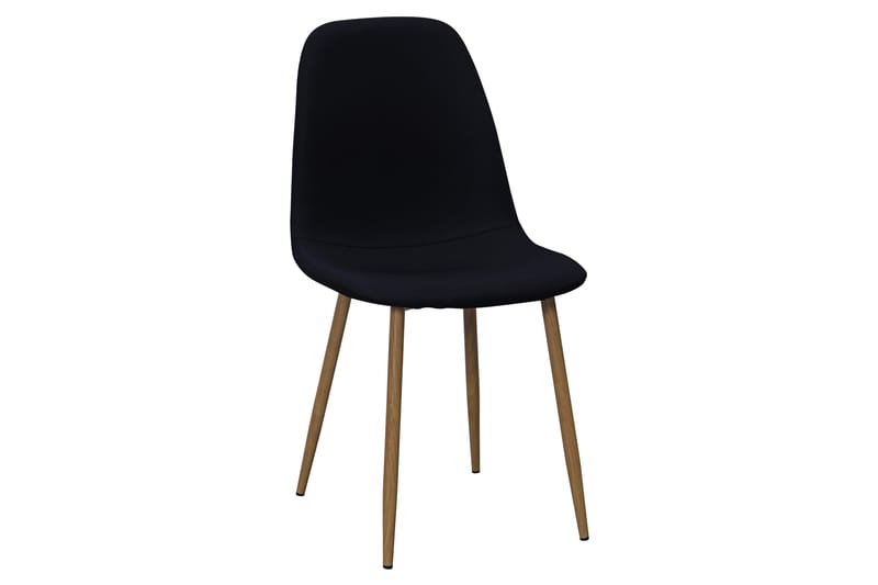 Richeto Matbord 180 cm ek +  6 st Naira stol svart med ek ben - Natur/Svart - Möbler - Bord & matgrupp - Matgrupp