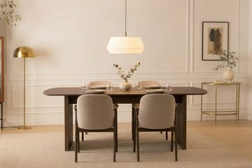 Richeto Matbord 180 cm Rökt Ek med 4 Reciclar Matstolar - Rökt ek/Greige - Möbler - Bord & matgrupp - Matgrupp