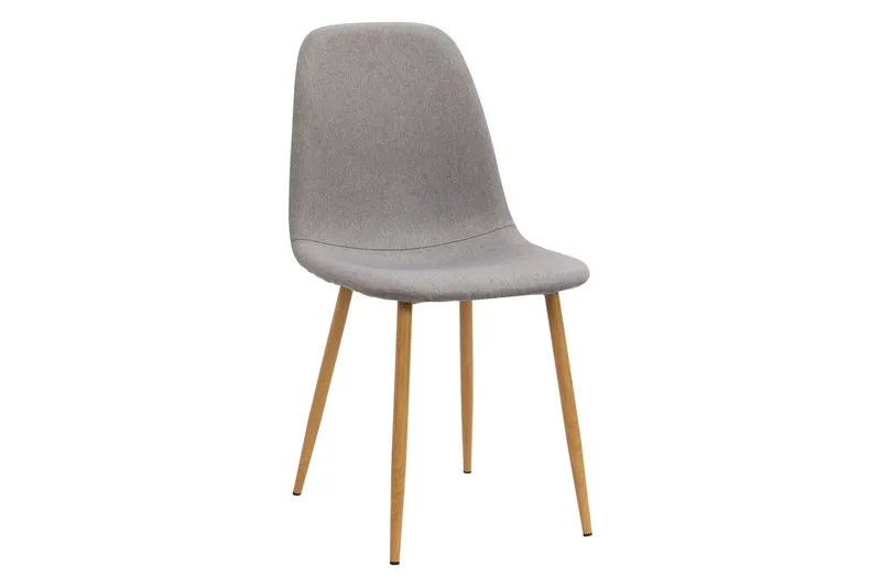 Richeto Matbord 210 cm ek +  8 st Nibe stol grå med ek ben - Natur/Grå - Möbler - Bord & matgrupp - Matgrupp