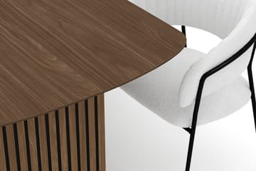 Richeto Matbord 210 cm med 6 Karol Matstolar - Rökt ek / Vit Bouclé - Möbler - Bord & matgrupp - Matgrupp