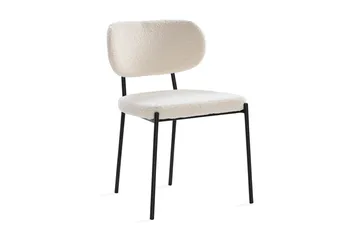 Richeto Matbord 210 cm med 6 st Gemmiano Stolar i Teddy - Brun, Vit - Möbler - Bord & matgrupp - Matgrupp