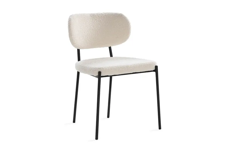 Richeto Matbord 210 cm med 6 st Gemmiano Stolar i Teddy - Brun, Vit - Möbler - Bord & matgrupp - Matgrupp