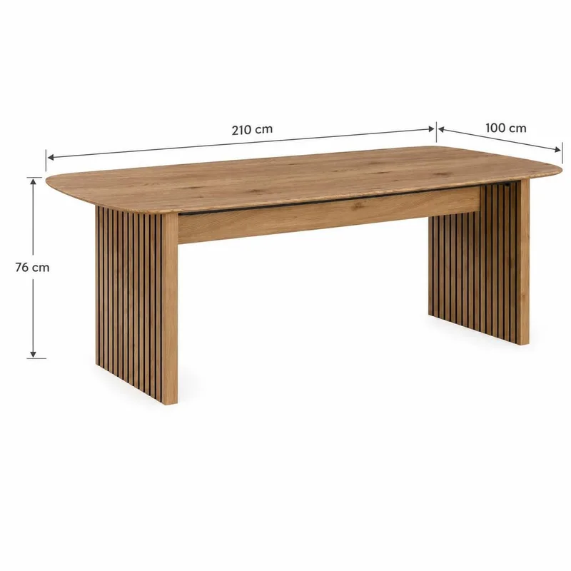 Richeto Matbord 210 cm - Naturlig finish - Möbler - Bord & matgrupp - Matbord & köksbord