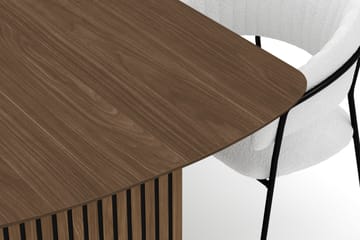 Richeto Matbord 240 cm med 6 Karol Matstolar - Rökt ek / Vit Bouclé - Möbler - Bord & matgrupp - Matgrupp