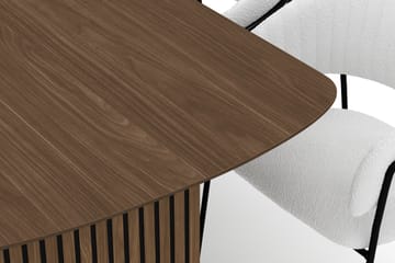 Richeto Matbord 240 cm med 8 Karol Matstolar - Rökt ek / Vit Bouclé - Möbler - Bord & matgrupp - Matgrupp