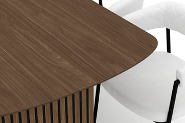 Richeto Matbord 240 cm med 8 Velma Matstolar - Rökt ek / Vit Bouclé - Möbler - Bord & matgrupp - Matgrupp