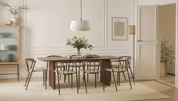 Richeto Matbord 240 cm med 8 Winston Matstolar - Rökt ek - Möbler - Bord & matgrupp - Matgrupp
