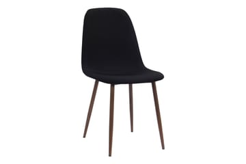 Richeto Matbord Rökt Ek 210 cm valnöt +  6 st Naira stol svart med valnöt ben - Brun/Svart - Möbler - Bord & matgrupp - Matgrupp