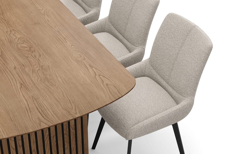 Richeto Matgrupp 180 cm med 6 Mora Snurrstolar - Ek - Möbler - Bord & matgrupp - Matgrupp