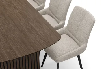 Richeto Matgrupp 180 cm med 6 Mora Snurrstolar - Rökt ek - Möbler - Bord & matgrupp - Matgrupp