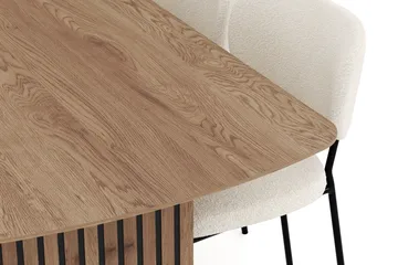 Richeto Matgrupp 240 cm med 6 Gemmiano Matstolar - Ek - Möbler - Bord & matgrupp - Matgrupp
