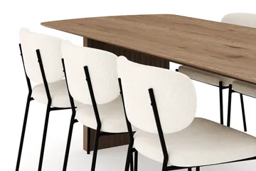 Richeto Matgrupp 240 cm med 6 Gemmiano Matstolar - Ek - Möbler - Bord & matgrupp - Matgrupp