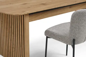 Richeto Matgrupp Ek 210 cm med 6 Elsie Matstolar - Ek/Ljusgrå - Möbler - Bord & matgrupp - Matgrupp