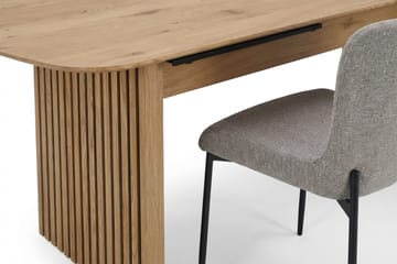 Richeto Matgrupp Ek 240 cm med 6 Elsie Matstolar - Ek/Ljusgrå - Möbler - Bord & matgrupp - Matgrupp