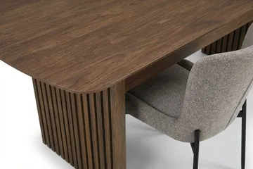 Richeto Matgrupp Rökt Ek 180 cm med 4 Elsie Matstolar - Rökt ek/Ljusgrå - Möbler - Bord & matgrupp - Matgrupp