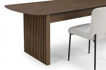 Richeto Matgrupp Rökt Ek 210 cm med 6 Elsie Matstolar - Rökt ek/Vit - Möbler - Bord & matgrupp - Matgrupp